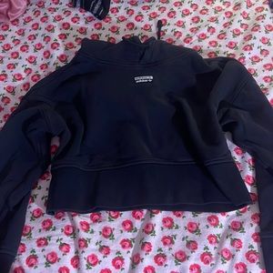 Wide cropped adidas sweatshirt